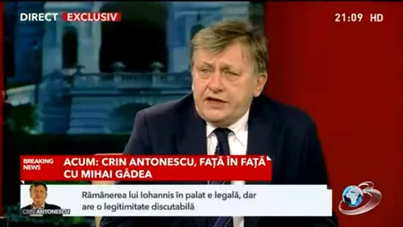 Crin ANTONESCU: Georgescu, o fantomă, un drog ieftin, dar eficient și distrugător