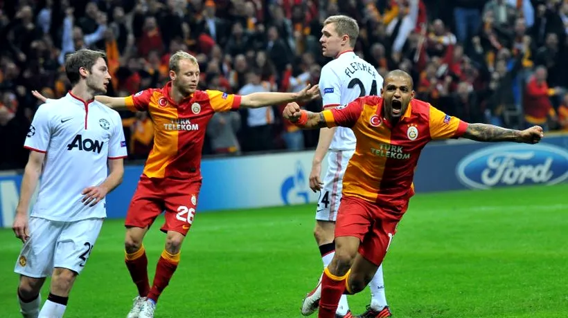 Galatasaray Istanbul - Manchester United 1-0, în meciul care îi face pe turci favoriți la calificarea în optimi