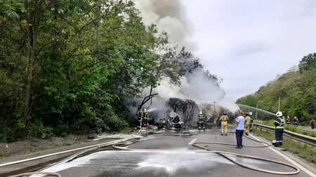 Accident teribil pe Șoseaua de Centură. O cisternă a luat foc după impactul cu un TIR / O persoană a decedat - FOTO&VIDEO