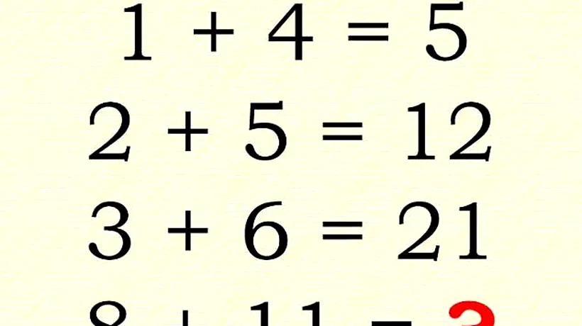 Exercițiul de matematică pe care doar 1 din 1.000 de oameni reușesc să-l rezolve. Tu găsești soluția corectă?