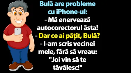 BANC | Bulă are probleme cu iPhone-ul: 