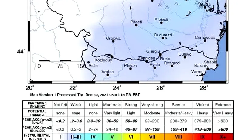 Cutremur cu magnitudinea de 3,9 s-a produs în Vrancea. El al doilea seism raportat în câteva ore