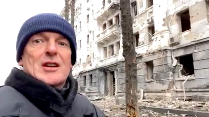 VIDEO | Harkov, orașul complet distrus de ruși: străzi acoperite de moloz, cratere de bombe și ruine. Jurnalist Al Jazeera: Este o scenă absolut șocantă de distrugere și mizerie