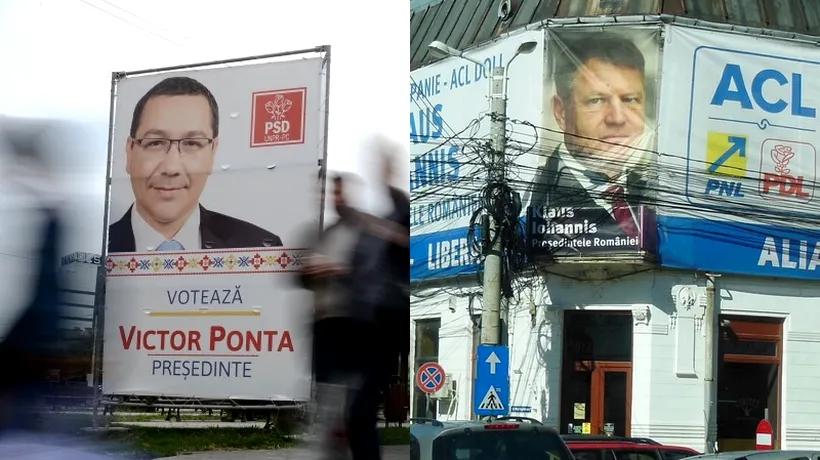 REZULTATE ALEGERI PREZIDENȚIALE 2014. Cum și-au împărțit Victor Ponta și Klaus Iohannis marile orașe