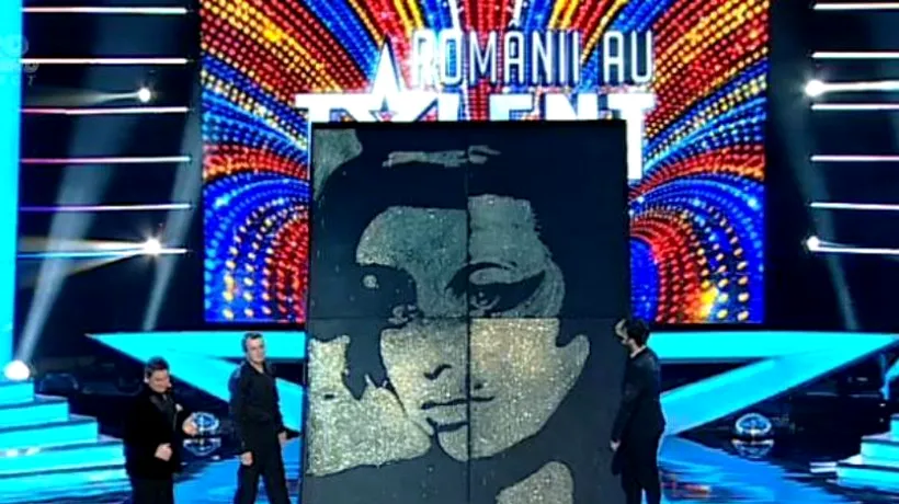 ROMÂNII AU TALENT. Bogdan Olteanu, concurentul care a pictat-o cu sclipici pe Amy Winehouse - VIDEO