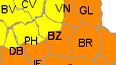 Avertizarea meteorologilor: Cod portocaliu de ploi în 8 județe