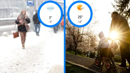 Meteorologii Accuweather anunță o lună mai cum nu prea a mai fost. Unde ninge și ce se întâmplă în București și în celelalte orașe din România