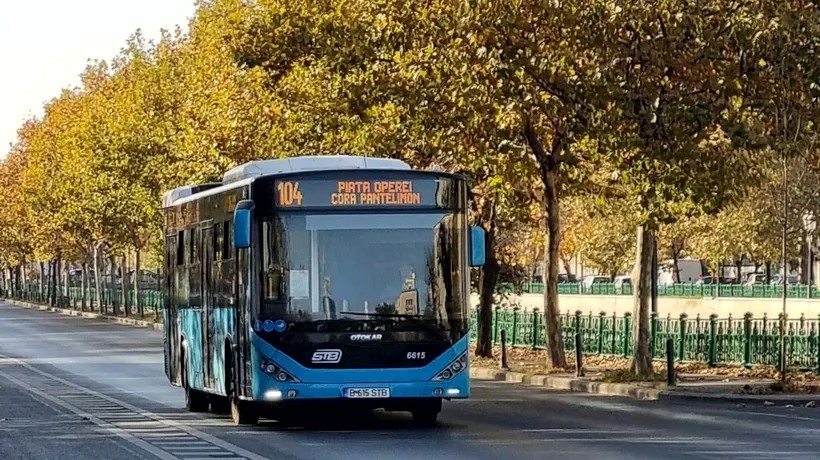 STB modifică traseele a 10 autobuze care trec prin centrul Capitalei. Se aplică și pentru linia 104