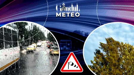 Ai planuri de plimbare astăzi? Vezi unde sunt posibile ploi în țară și unde bate vântul. Ce temperaturi sunt în București și cum va fi spre seară