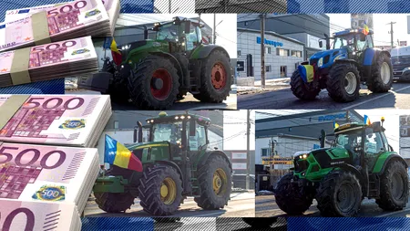 Fermierii „defilează” la Afumați cu un MILION de euro pe roți. Tractoarele protestatarilor costă o avere