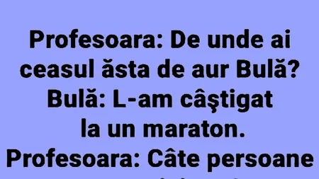 BANC | Bulă, maratonul și ceasul de aur