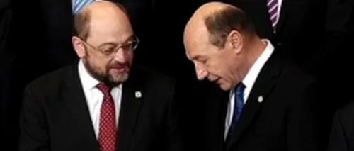 Președintele PE: Am fost surprins de observațiile lui Băsescu, o să îl întreb personal ce a vrut să spună