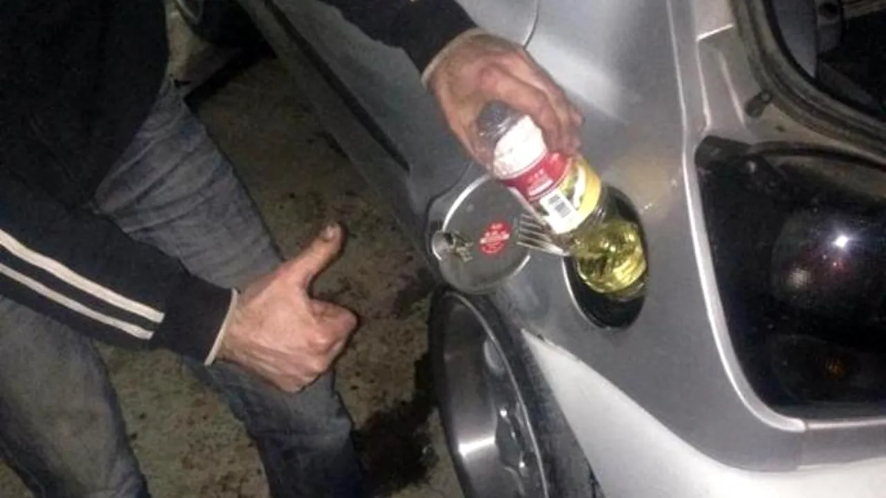 Apă cu suc, vândută în loc de motorină. Cum își racola gruparea clienții