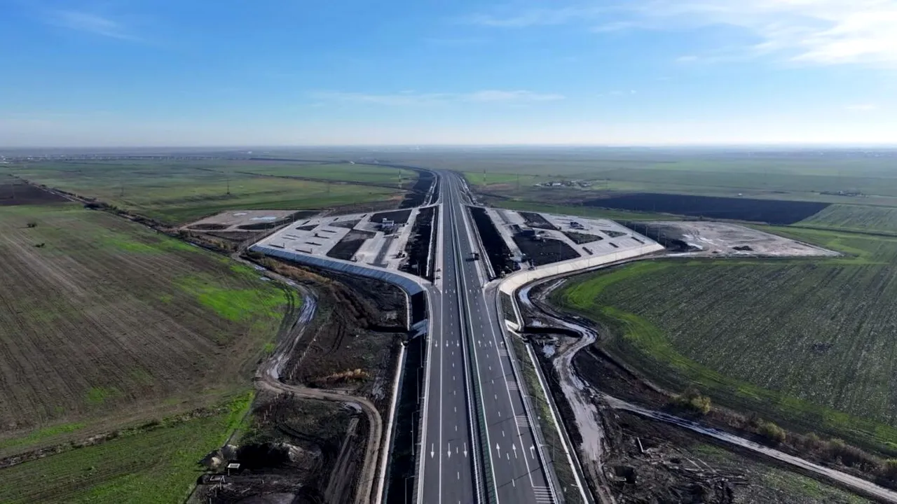 Lotul 3 Pietrosele-Buzău al autostrăzii A7, dat în circulație. Imagini spectaculoase din dronă cu noul tronson