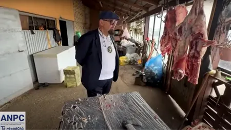 O fermă funcționa în condiții insalubre, de 25 de ani/Piedone: Aici era bine să-l aduci pe Dracula. Să fii inconștient să cumperi miel de-aici