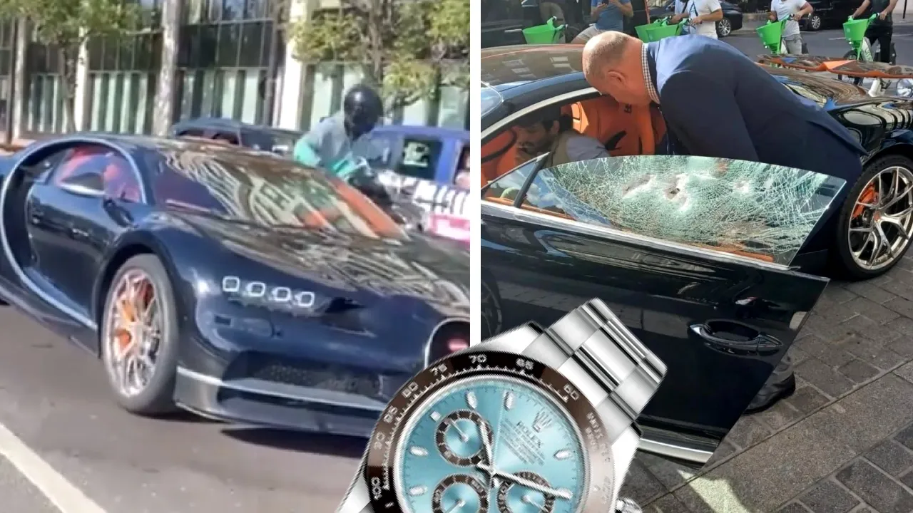 Milionarul Abdullah F. Al Basman, atacat în plină zi la Londra. Hoții i-au distrus Bugatti-ul, în încercarea de a-i fura Rolexul de 110.000 de lire sterline