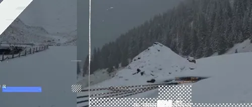 VIDEO | În munții Făgăraș s-a instaurat iarna. Salvamontist: ”Fără echipament specific nu se poate face niciun pas prin vremea de afară”