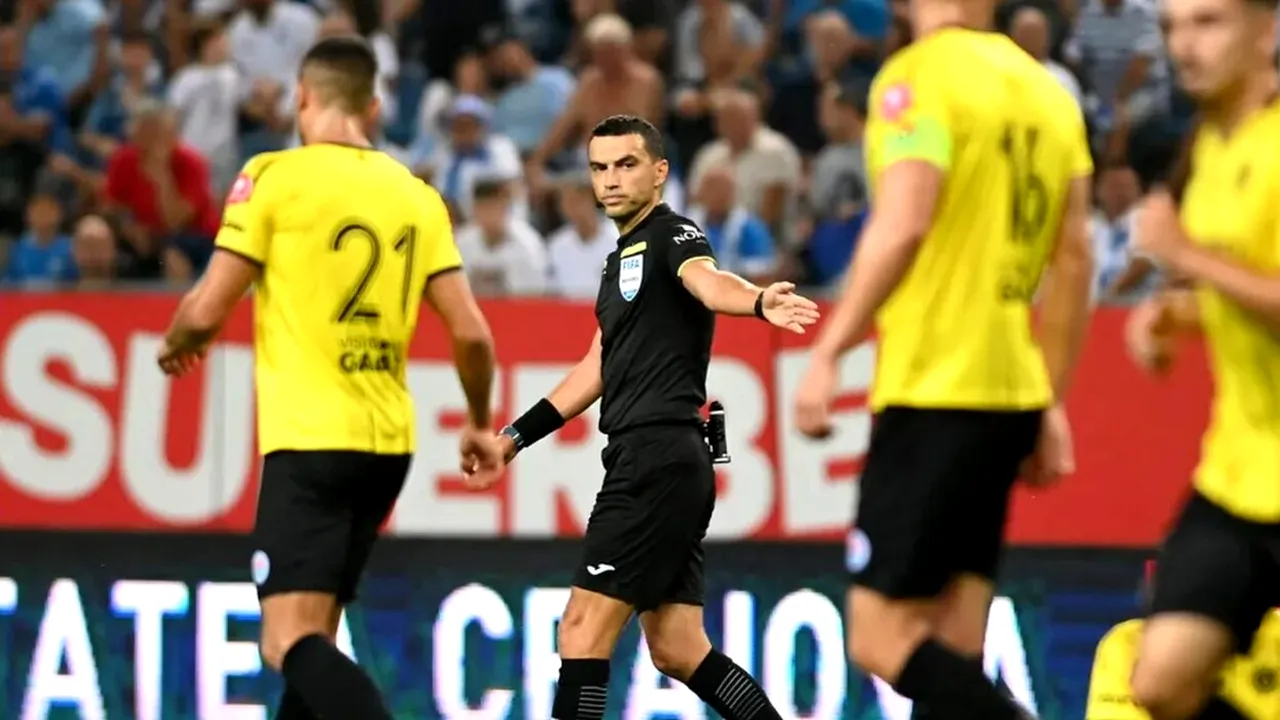 Universitatea Craiova - Oțelul Galați, 0-0! Primul MECI al arbitrului Ovidiu Hațegan după ce a suferit un infarct: „Dumnezeu mi-a dat un semn”
