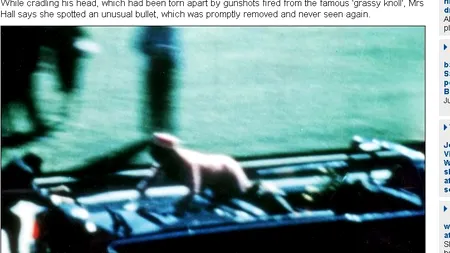 JFK ar fi fost ucis de un „glonț misterios