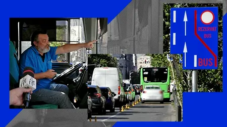 Bandă unică pe „Magheru”. Cum se circulă pe cel mai NOU CULOAR pentru autobuze din centrul Bucureștiului: „Câștigăm și 20 de minute”