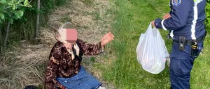 GESTUL unor polițiști din Botoșani pentru o bătrână de 80 de ani, flămândă, care își aștepta de câteva zile fiul la poartă