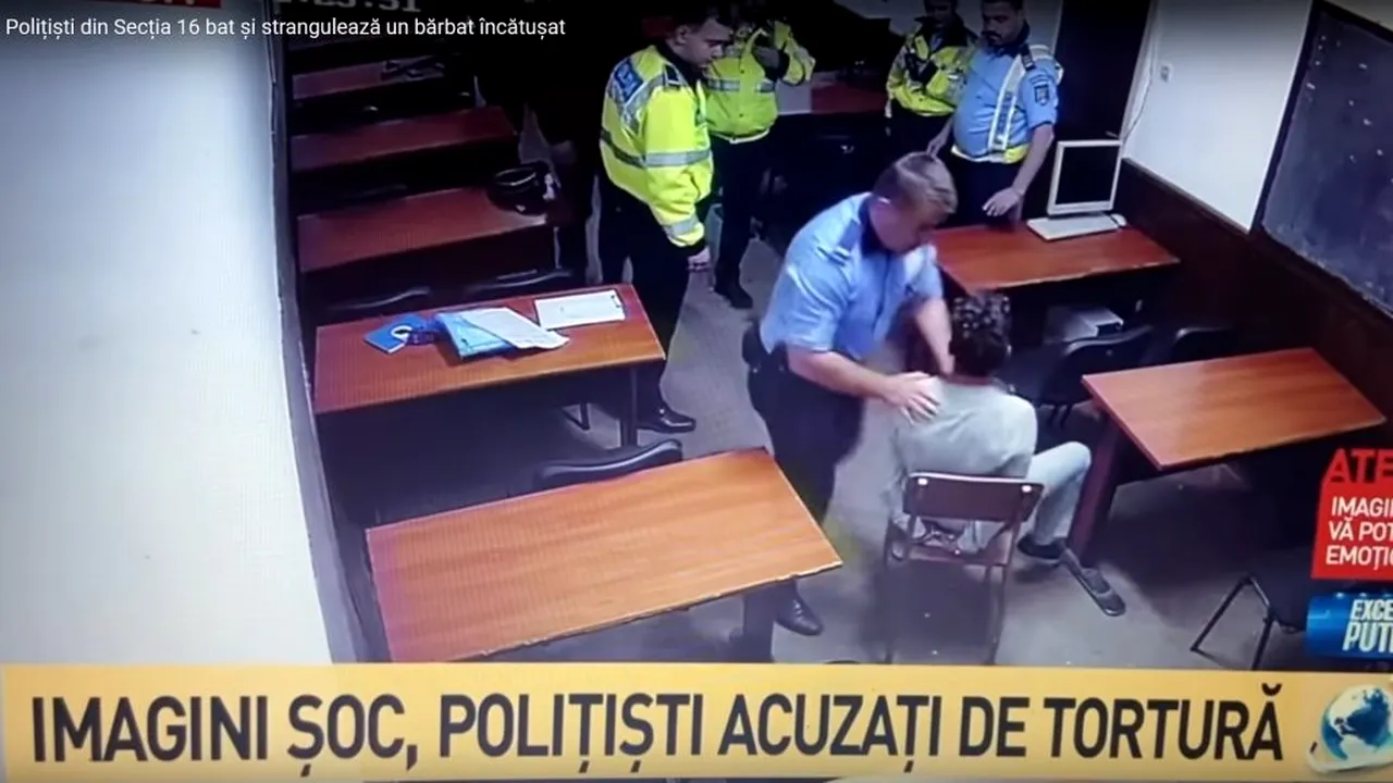 Secția 16 de Poliție, ziua și abuzul forțelor de ordine! Bărbat bătut la interogatoriu! (VIDEO ȘOCANT)