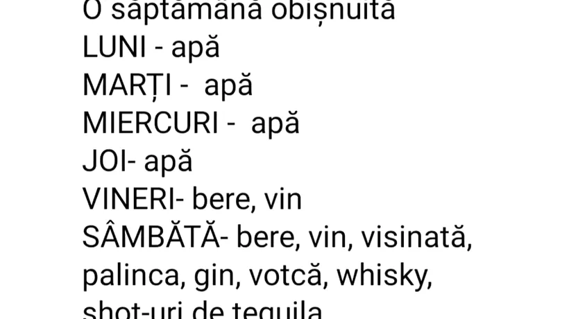 Bancul de miercuri | Ce beau românii, în fiecare zi din săptămână