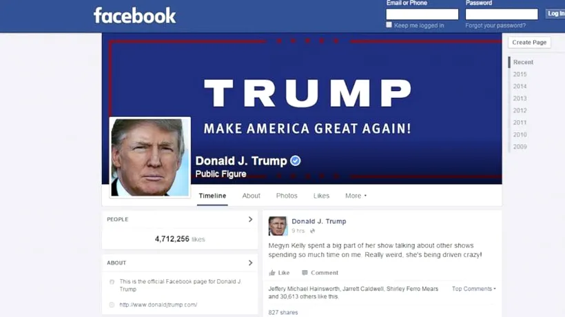 Trump s-a supărat și pe Facebook și acuză compania lui Zuckerberg că este anti-Trump