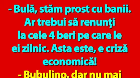 BANC | Bulă, criza economică și cele 4 beri