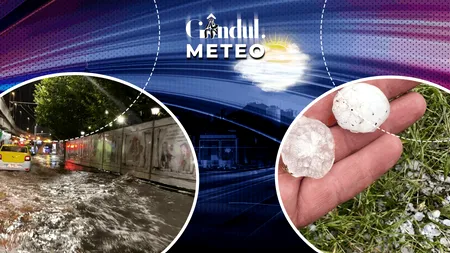 Continuă vijeliile și ploile torențiale, care pot depăși 60 de litri/metru pătrat. Care vor fi zonele cele mai afectate. Prognoză de ultimă oră de la ANM