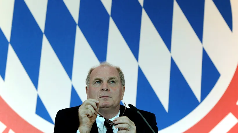 Președintele Bayern Munchen, Uli Hoeness, condamnat la trei ani și jumătate de închisoare cu executare pentru evaziune fiscală