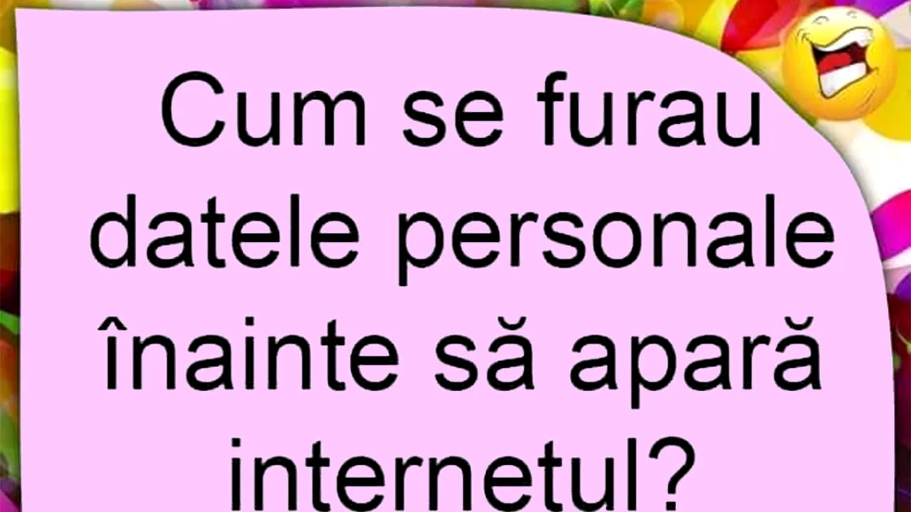 Bancul de vineri | Cum se furau, de fapt, datele personale înainte de era internetului?
