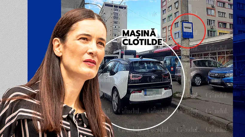 EXCLUSIV FOTO | Clotilde Armand parchează NEREGULAMENTAR, dar cere Poliției Locale să mărească amenzile pentru șoferii care nu respectă legea