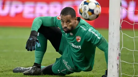 Dinamo RATEAZĂ primul loc în Superliga din cauza unei gafe a portarului Epassy: „Nu este prima mea greşeală, dar sper să nu mai fac”