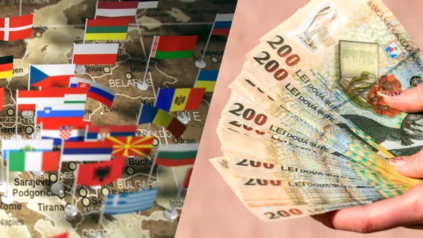 Harta salariului minim în Europa. Pe ce loc se situează România