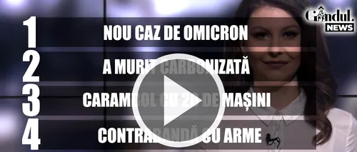 GÂNDUL NEWS. Un nou caz de infectare cu Omicron în România (VIDEO)