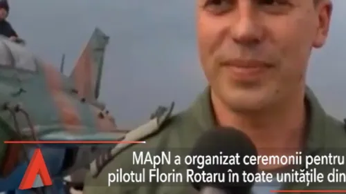 Ministerul Apărării a organizat ceremonii pentru pilotul Florin Rotaru în toată țara