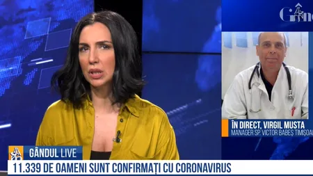APEL. Virgil Musta, la Gândul Live: Epidemia în România este încă ținută sub control / Trebuie să înțelegem și să acceptăm că viața noastră trebuie puțin schimbată