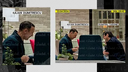 Baronul Iulian Dumitrescu a încălcat controlul judiciar! IMAGINI-BOMBĂ de la ”ședința” din cafenea cu vicele Consiliului Județean Prahova