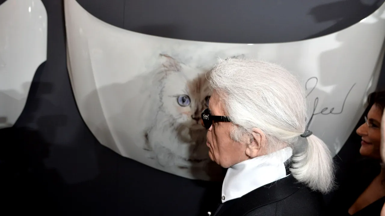 PISICA MILIONARĂ Choupette, ÎN DOLIU, după moartea lui Karl Lagerfeld. Creatorul de modă spunea că ar fi luat-o de soție dacă legea i-ar fi permis