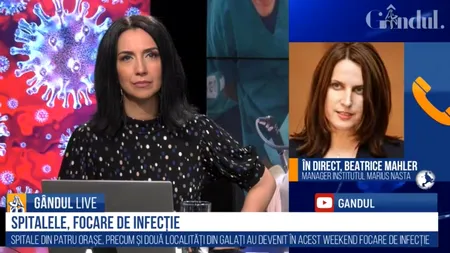 GÂNDUL LIVE. Manager Institut „Marius Nasta”, după ce o angajată nu a respectat regulile și și-a infectat colegii „Inclusiv părul trebuie să și-l spele, pentru că ne dorim ca angajații noștri să fie sănătoși”