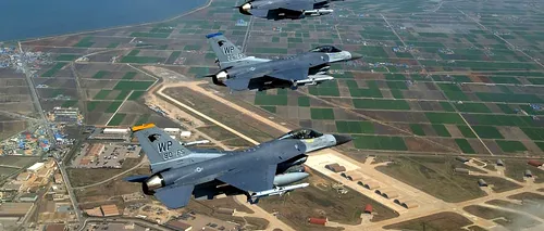 Avion de vânătoare american F-16, prăbușit în Coreea de Sud