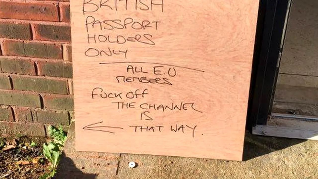 Cum au fost întâmpinați est-europenii la un loc de muncă din Marea Britanie, după Brexit: ''Canalul e încolo!''