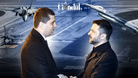 Volodimir Zelenski, în vizită la Baza 86 Aeriană de la Borcea. Președintele Ucrainei s-a întâlnit și cu viitorii piloți F16 ai țării sale