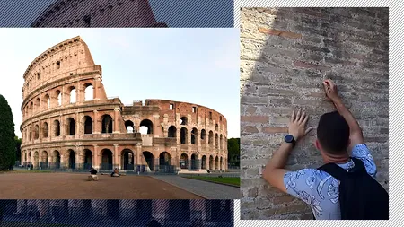 Turistul care și-a scris numele pe COLOSSEUM a fost găsit de polițiștii italieni! Explicația tânărului pentru gestul său este halucinantă