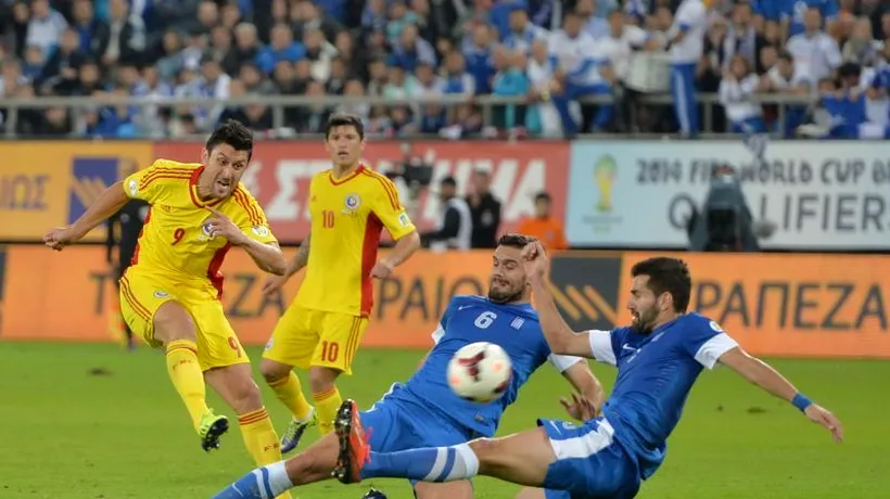 ROMÂNIA - GRECIA 1-1  în barajul pentru Campionatul Mondial 2014. Naționala ratează încă un turneu final. Ce spune Pițurcă