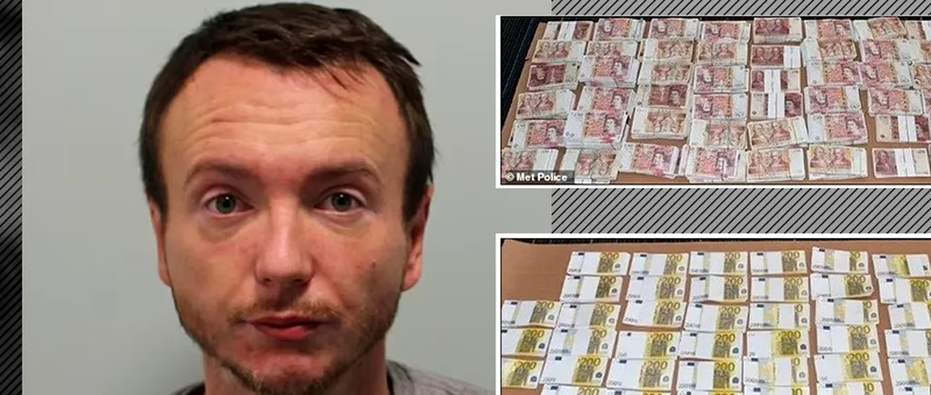 Un român a fost prins la Londra cu bancnote false în valoare de milion de lire sterline. Avea asupra lui și un pistol de „aruncat” banii în stripteuze