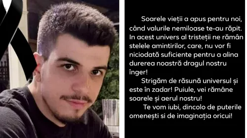 Tânărul înecat în Lefkada, fiul unui primar din Dolj, a fost înmormântat. Mesajul emoționant al părinților săi