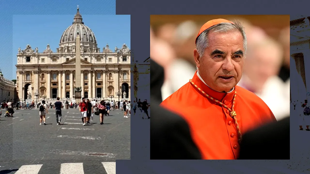 Corupție divină la Vatican. Cardinalul Angelo Becciu, fost consilier al Papei, condamnat la 5 ani de închisoare pentru matrapazlâcuri imobiliare