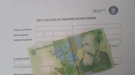 STUPEFIANT. Locul din România, unde exemplarele de declarații pe propria răspundere, lăsate de un primar în magazine, se vând cu un leu